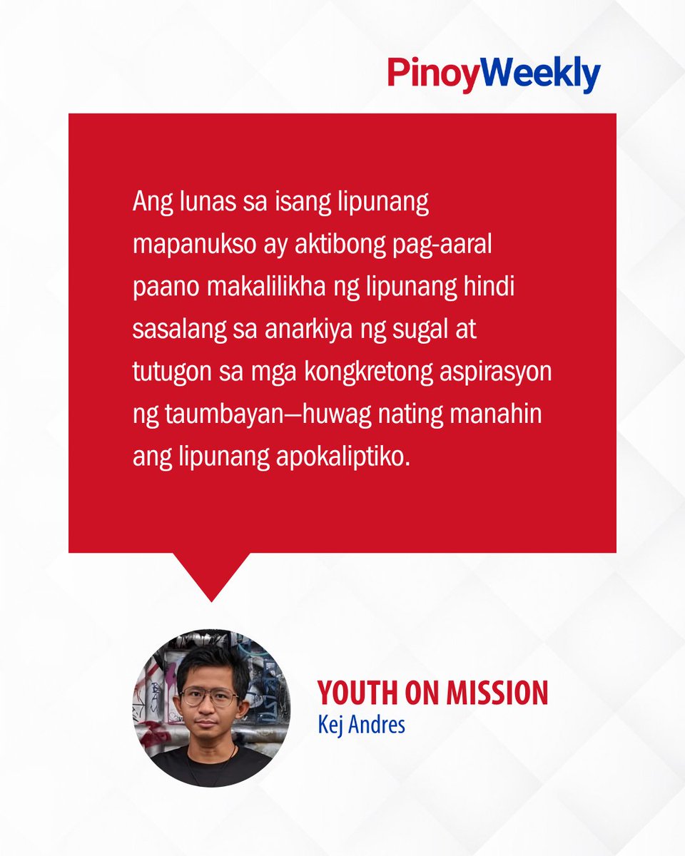 "Ang matinding kahirapan na nararanasan mula pa noong nakaraang administrasyon ay kapwa diyablong nagtutukso sa mas marami namangutang at magsugal." Basahin ang kolum ni Kej Andres: tinyurl.com/32bfy9j8 ✍️