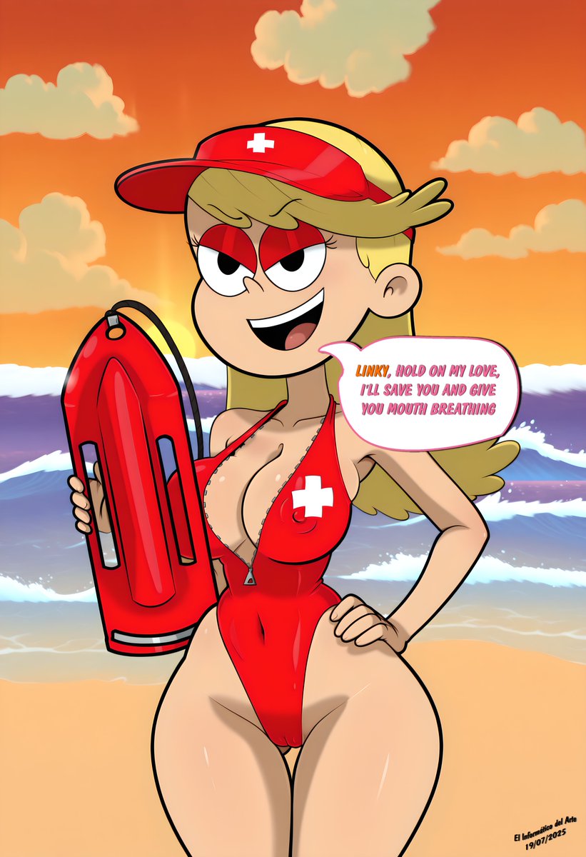 It wouldn't be a bad idea to have a Loud girl as a Baywatch. Lola is perfect for it. Lincoln has his own when he needs her most. She has her kingdom on Discord, discord.gg/2xQy6uHV All the characters are legal age.
#TheLoudHouse #LolaLoud #waifu #baywatch #swimsuit #fanart