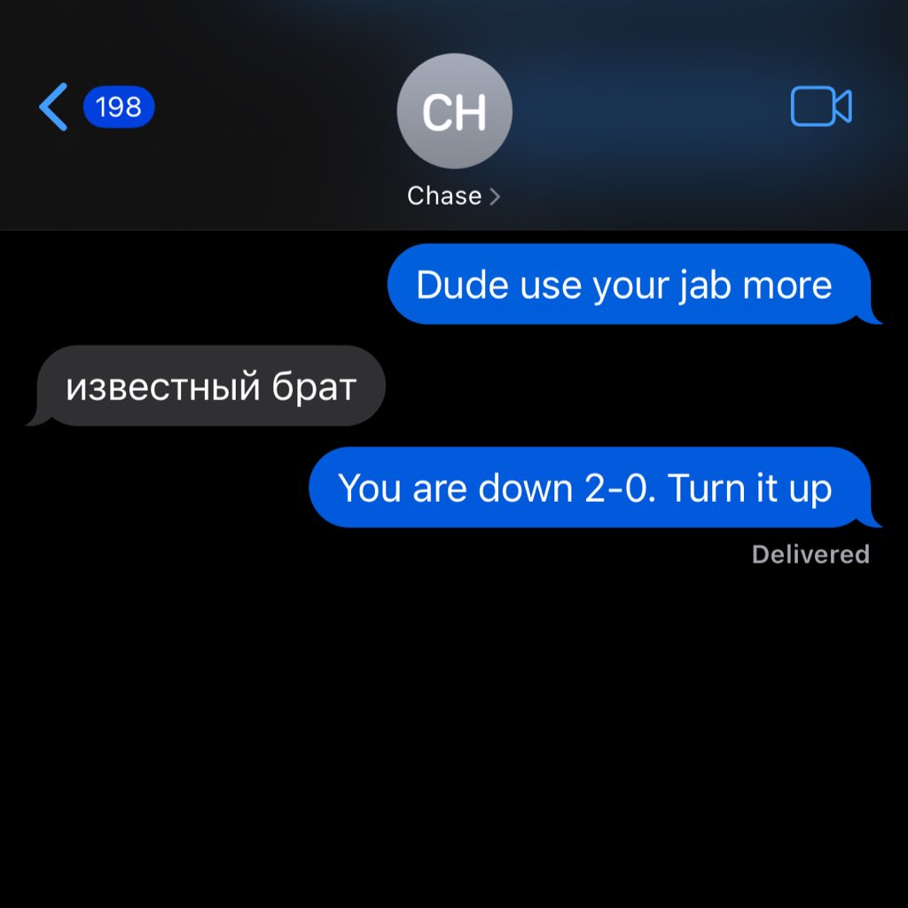 McGregorRousey2's tweet image. Chase has confirmed he is going to turn it up this round