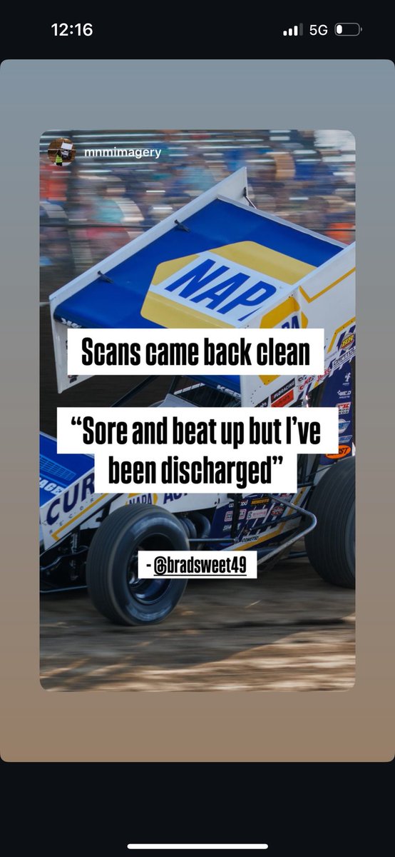 In case you’re not following <a href="/bradsweetracing/">BradSweetRacing</a> on Insta…some great news.