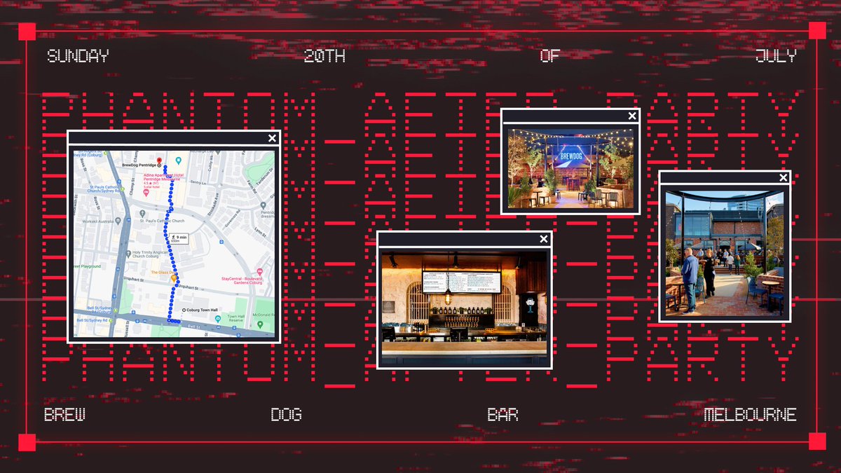 phantomtourney's tweet image. Phantom After Party.
Sunday 20th July.
Brewdog Bar Coburg.

Brewdog Bar is a short walk from the venue.

After party open to the public.
Everyone welcome.