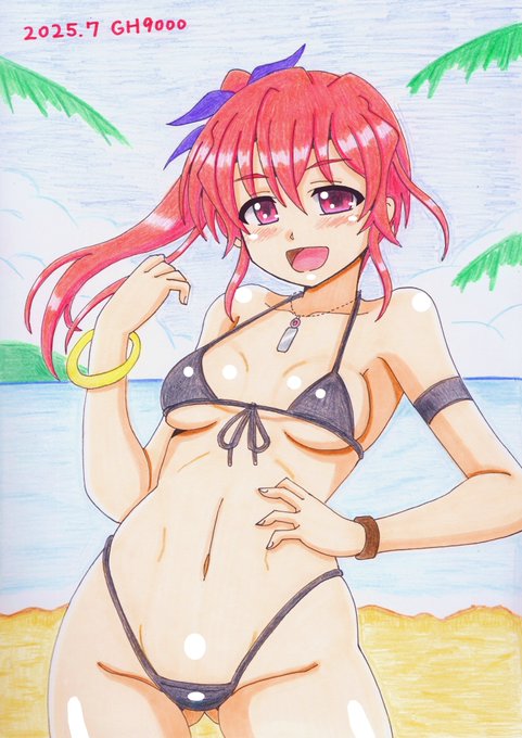 先日、某絵師様のお誕生日祝いに描かせて頂いた真夏の黒ビキニイリスちゃんです。
イリスはいいぞ😆😍🥰 