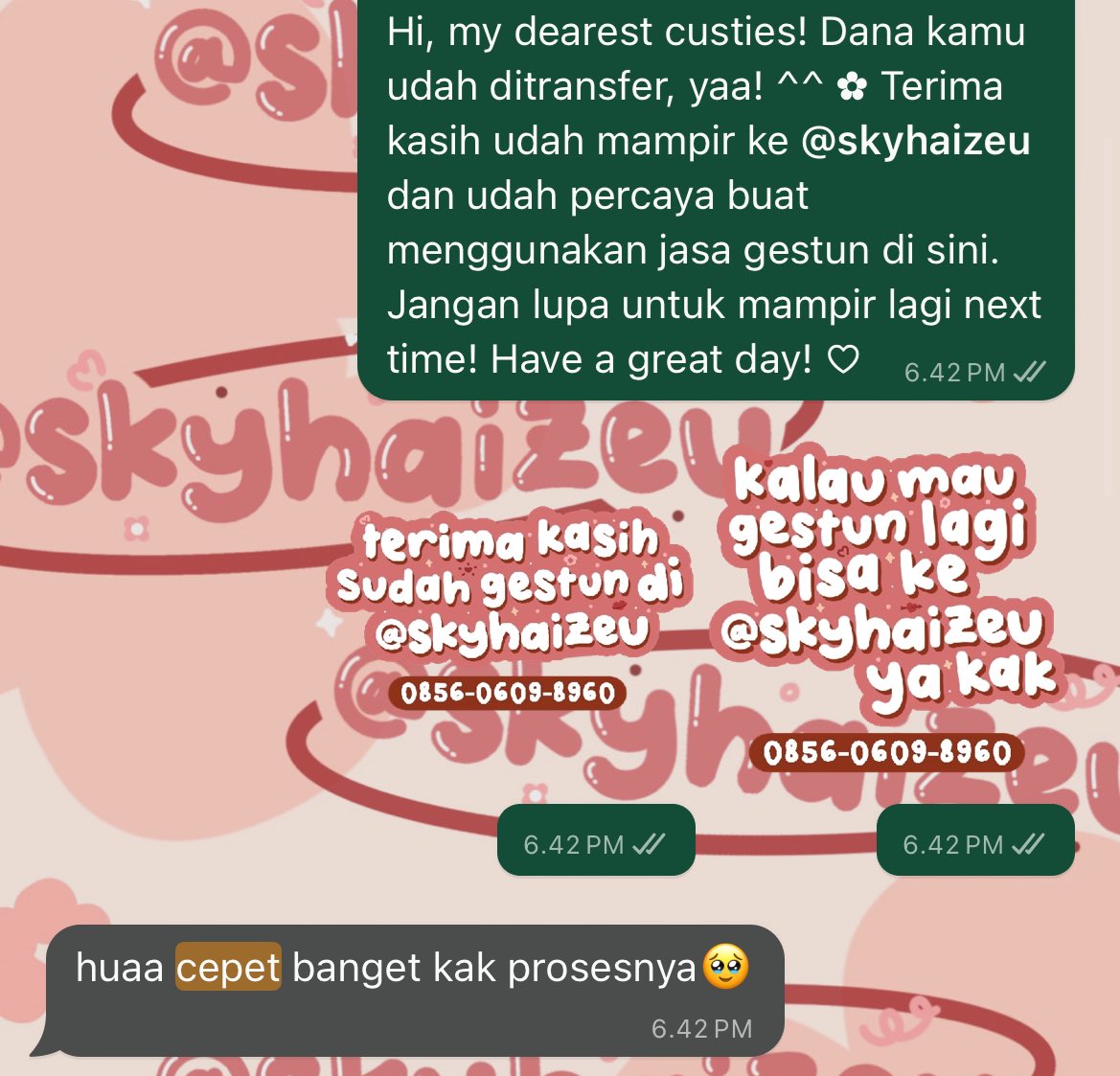 biya’s : open gestun instan | fastresp on wa (@skyhaizeu) on Twitter photo hi! aku open pencairan/gestun spaylater gopaylater kredivo credinex yup ovo tiktokpaylater cc/kartu kredit indodana allobank honest dll yah🥰
⠀❥ bisa 𝗶𝗻𝘀𝘁𝗮𝗻/𝗿𝗲𝗴𝘂𝗹𝗲𝗿
⠀❥ 𝟯𝟬𝟬𝟬++ 𝘁𝗲𝘀𝘁𝗶 di highlight <a href="/skyhaizeu/">biya’s : open gestun instan fastresp on wa</a>
⠀❥ fast respon on wa : s.id/biyagestun hi! aku open pencairan/gestun spaylater gopaylater kredivo credinex yup ovo tiktokpaylater cc/kartu kredit indodana allobank honest dll yah🥰
⠀❥ bisa 𝗶𝗻𝘀𝘁𝗮𝗻/𝗿𝗲𝗴𝘂𝗹𝗲𝗿
⠀❥ 𝟯𝟬𝟬𝟬++ 𝘁𝗲𝘀𝘁𝗶 di highlight <a href="/skyhaizeu/">biya’s : open gestun instan fastresp on wa</a>
⠀❥ fast respon on wa : s.id/biyagestun