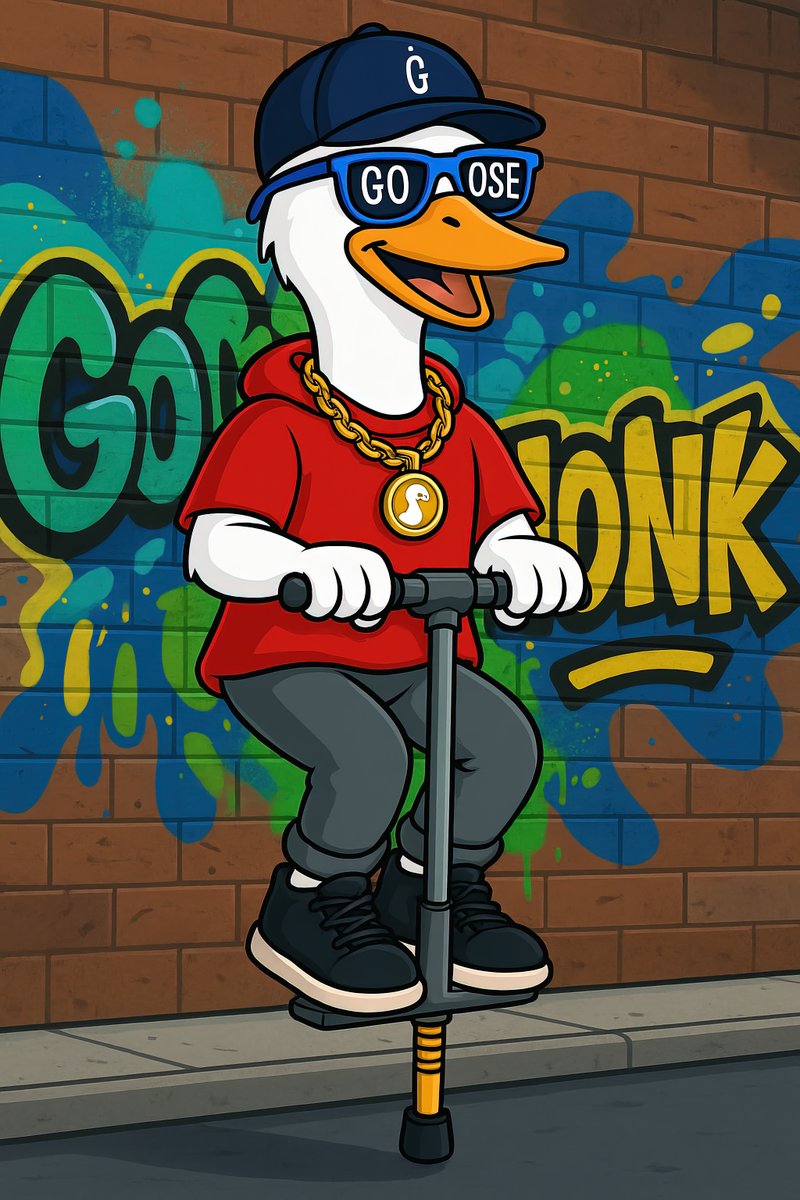 GOOSEai_'s tweet image. GM and happy Sunday honkers! 🪿💥
Why walk when you can bounce?
New day, new tricks —
powered by art, vibes, and one seriously springy stick.
Keep it moving. Keep it fun. Life is $GOOSE.
#LifeIsGOOSE #PogoVibes #HonkOn #StreetStyleBounce
