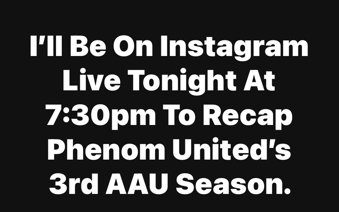 glhoward109's tweet image. Please Tune in As I Discuss Phenom United’s 3rd AAU Season And Where We’re Going As A Program.
#WeArePhenomUnited
“Coach” Howard