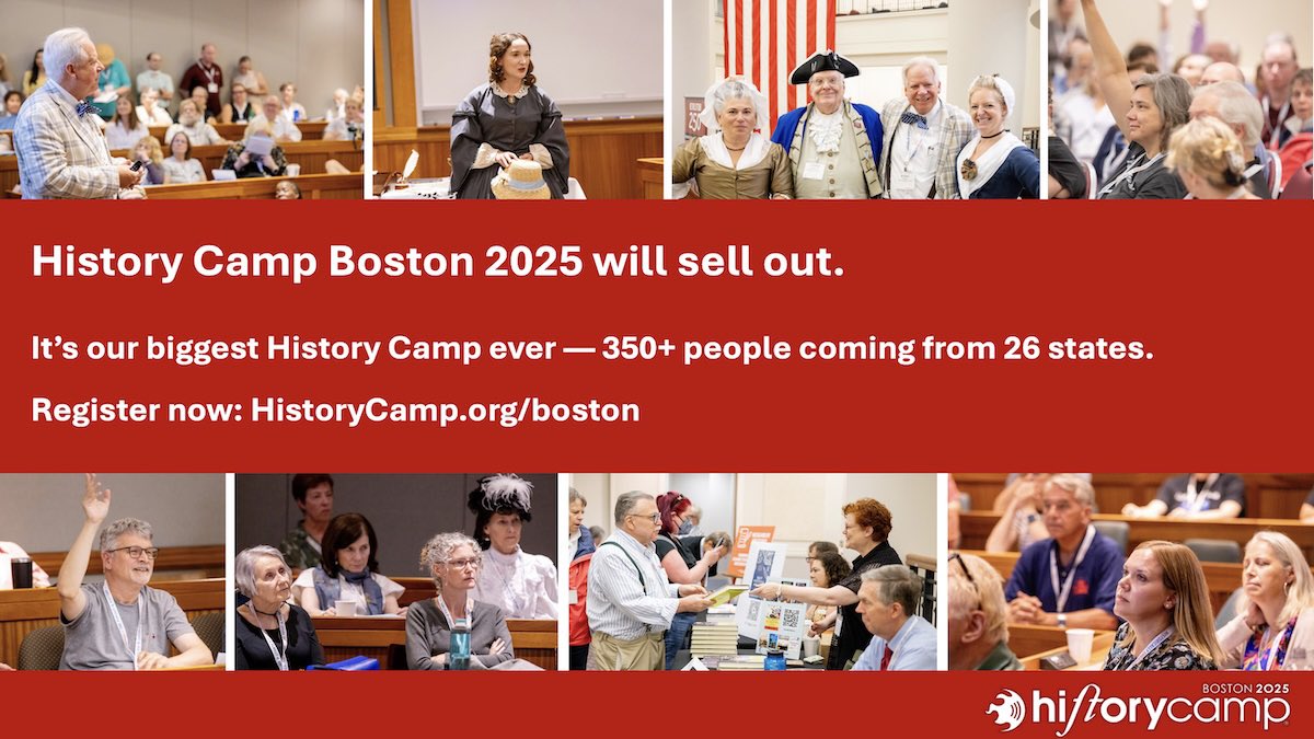 HistoryCampOff1's tweet image. “I LOVED today. It’s so rare for those of us who don’t work in history to get the change to indulge in this passion with others who share our enthusiasm. It was amazing to spend the day with everyone and soak up everyone’s enthusiasm and energy!” — 2024 History Camper
At the…