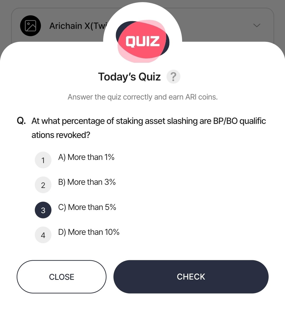 Ariwallet Quiz Answer! <a href="/Arichain_/">Arichain 🟥</a>
🗓: 2️⃣0️⃣ Jul
Ans: 3️⃣
#quiz #Ariwallet #ariwalletquiz #Arichain #arichainquiz