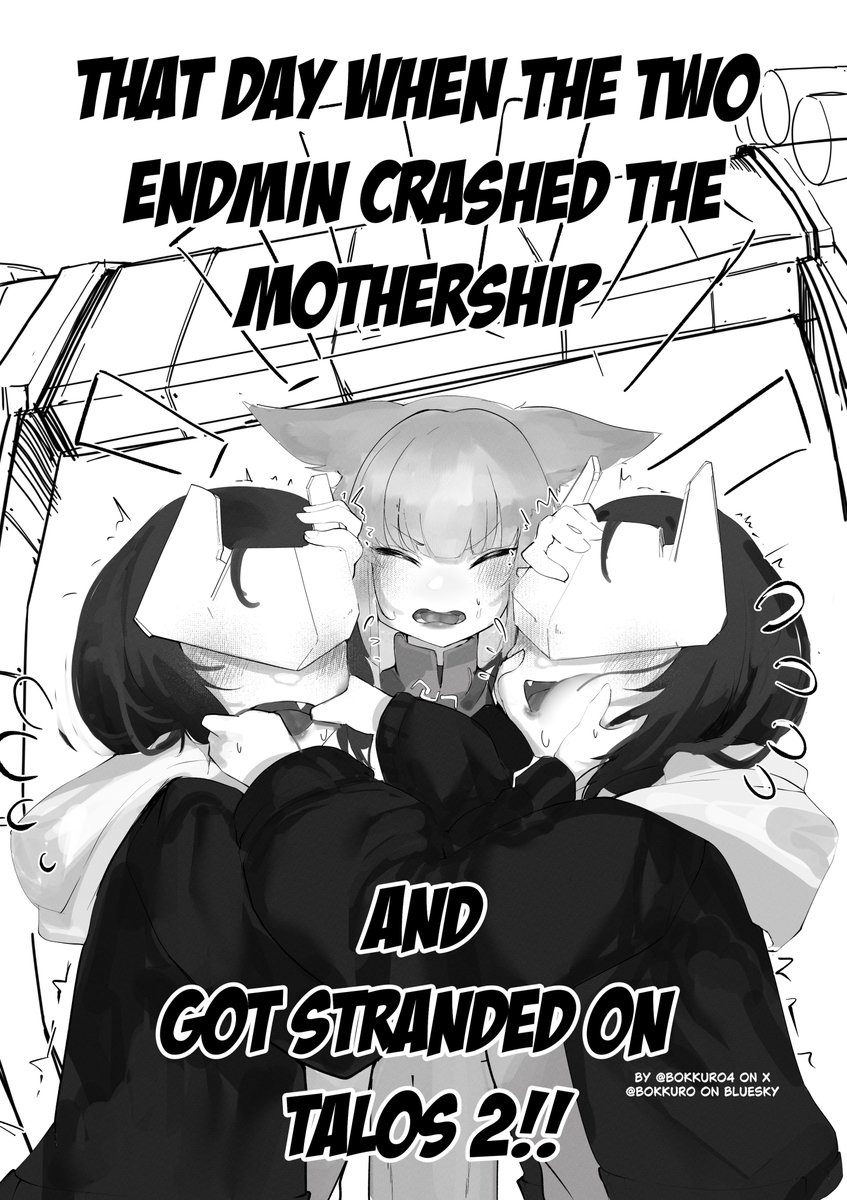bokkuro4's tweet image. a little #ArknightsEndfield comic📦
of what if we have two endmin, they hate each others and we lost the mothership?
#Arknights #アークナイツエンドフィールド
