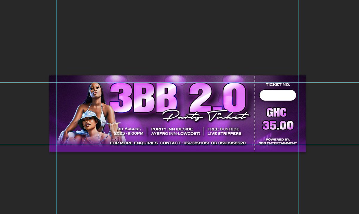 theamyengison's tweet image. ✨ You’ve seen the flyer… now here’s the golden pass!
Tickets for 3BB 2.0 Party are out — clean layout, bold vibes &amp;amp; a hint of exclusivity.

🤭 Swipe for details!

👩🏽‍💻 I’m Amy Engison — ready to bring your next design to life.
#TicketDesign #3BB2Point0 #AmyEngisonDesigns