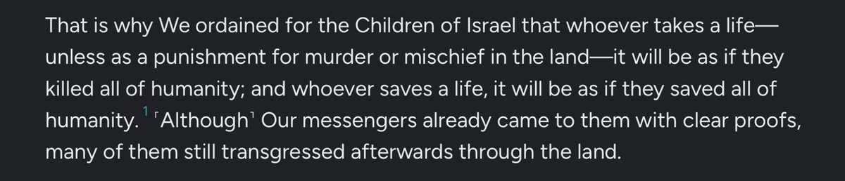 MateyYanakiev's tweet image. The famous Qur’an verse “whoever kills / saves a life kills / saves all the world“ (Al-Ma'idah 5:32) traces back to the Mishnah (Sanhedrin 4:5).