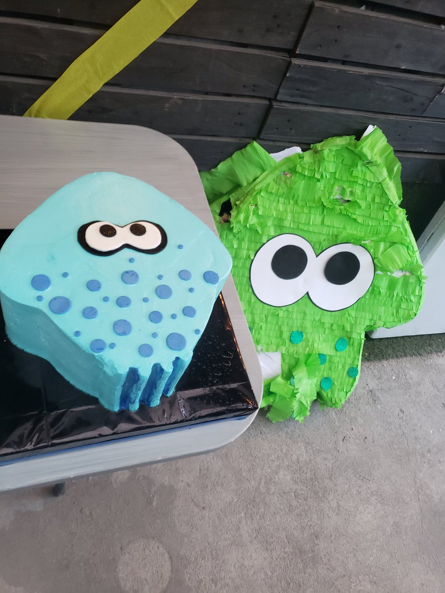 GuzmanGreNas's tweet image. Despues de meses planeando la fiesta de mi hija tematica de #Splatoon3 porfin quedo