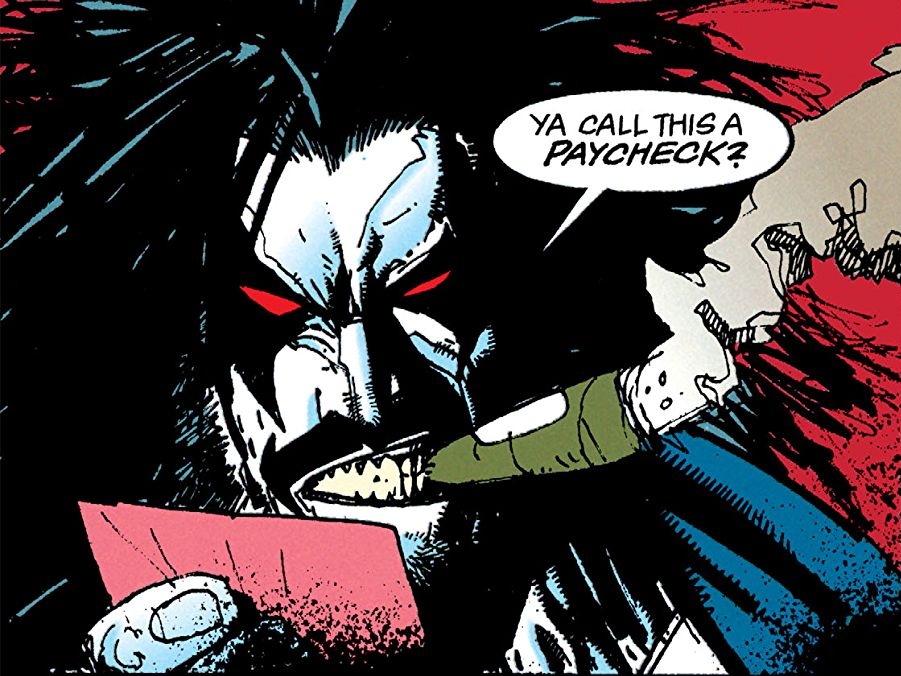 RuthlessLobo's tweet image. The smell of booze and cigar smoke filled the intergalactic bar Lobo was at.
"Fraggin' a Kryptonian is easy, findin' some poor bastich t' pay th' hefty bounty now that's a bitch!"
The Czarnian laughed as he continued telling tales of his past bounties.