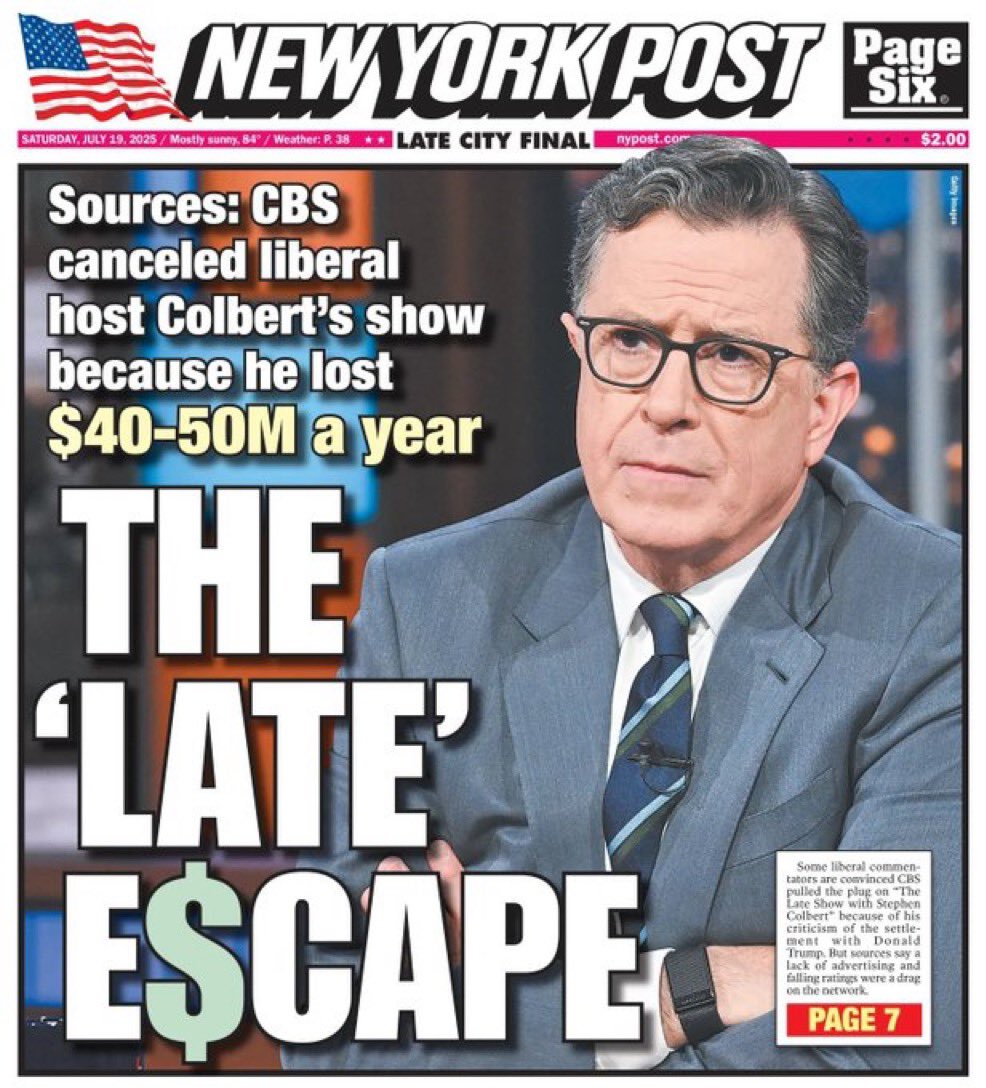 Constantino132's tweet image. NPR should be defunded for the same reason as Stephen Colbert. The world is changing and no one should have to pay fund anything that’s failing. A great show can easily exist on the Internet without taxpayer money.