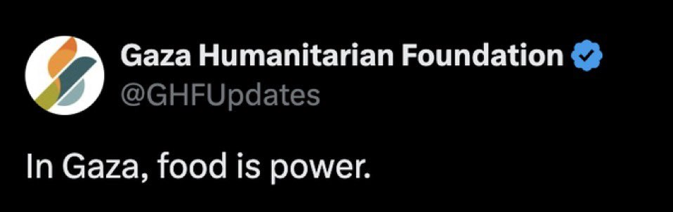 This is the most evil Tweet of all time, because of the actual policy ramifications of what is being said here. These are the people in charge of using food as a weapon of genocide, acknowledging what they are doing. Incomprehensible darkness.