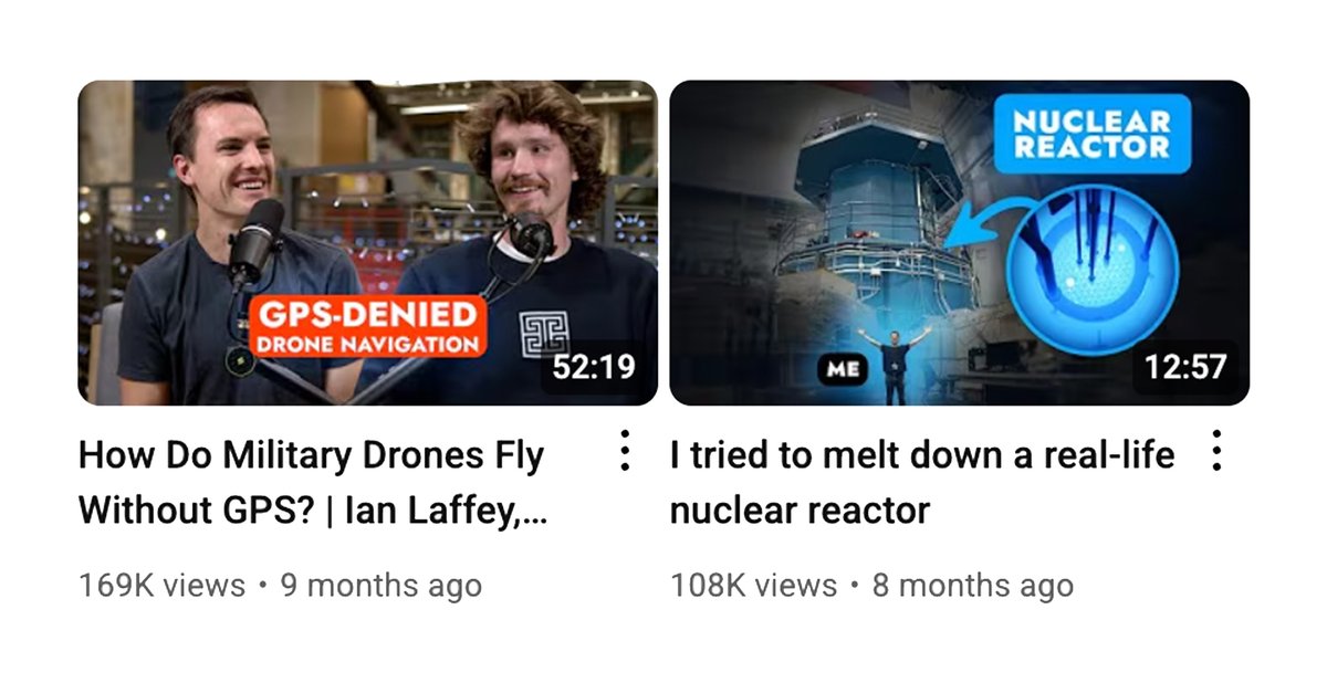 pronounced_kyle's tweet image. Should I start a new season of First Principles?
I don't really think the world needs another podcast... but *technical* interviews are unique & not something I see elsewhere.
The first two seasons featured:
‣ Theseus — GPS-denied drone navigation
‣ Aalo Atomics — nuclear…