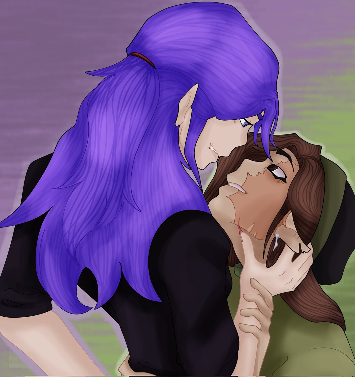 Beesabuzzin21's tweet image. These mfers gay... good for them... good for them... (vamp tr!Ros) #TheRealm #TheRealmfanart #aimros #aimseyfanart #roscumberfanart