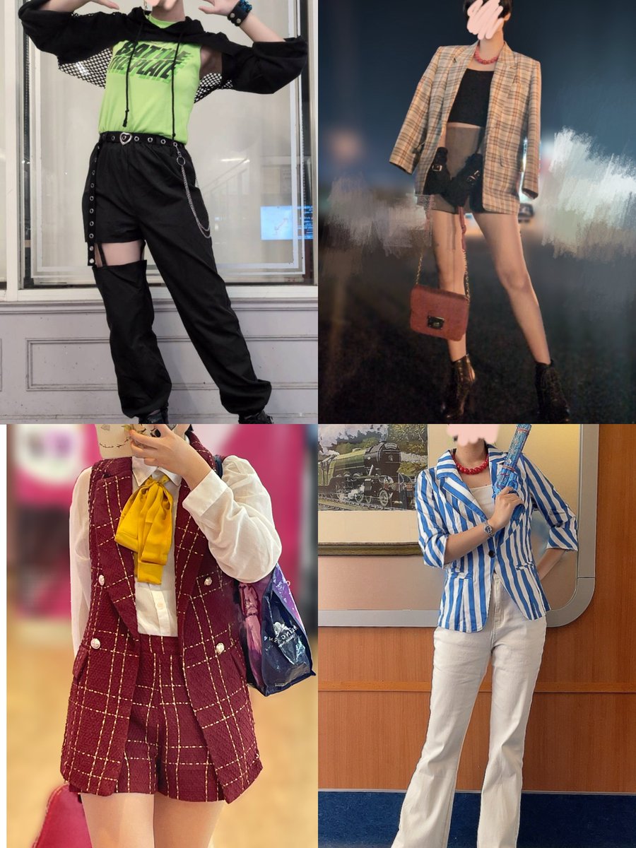 今までの概念コーデ💚🩷❤️ 目指せAREA4989のオタク