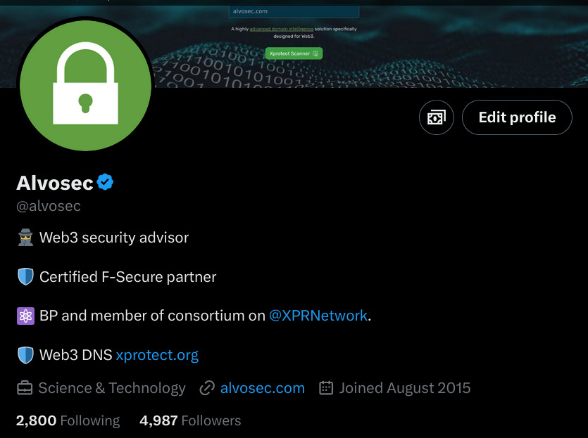 alvosec's tweet image. 13 more to hit 5000, help us get there. 👍
