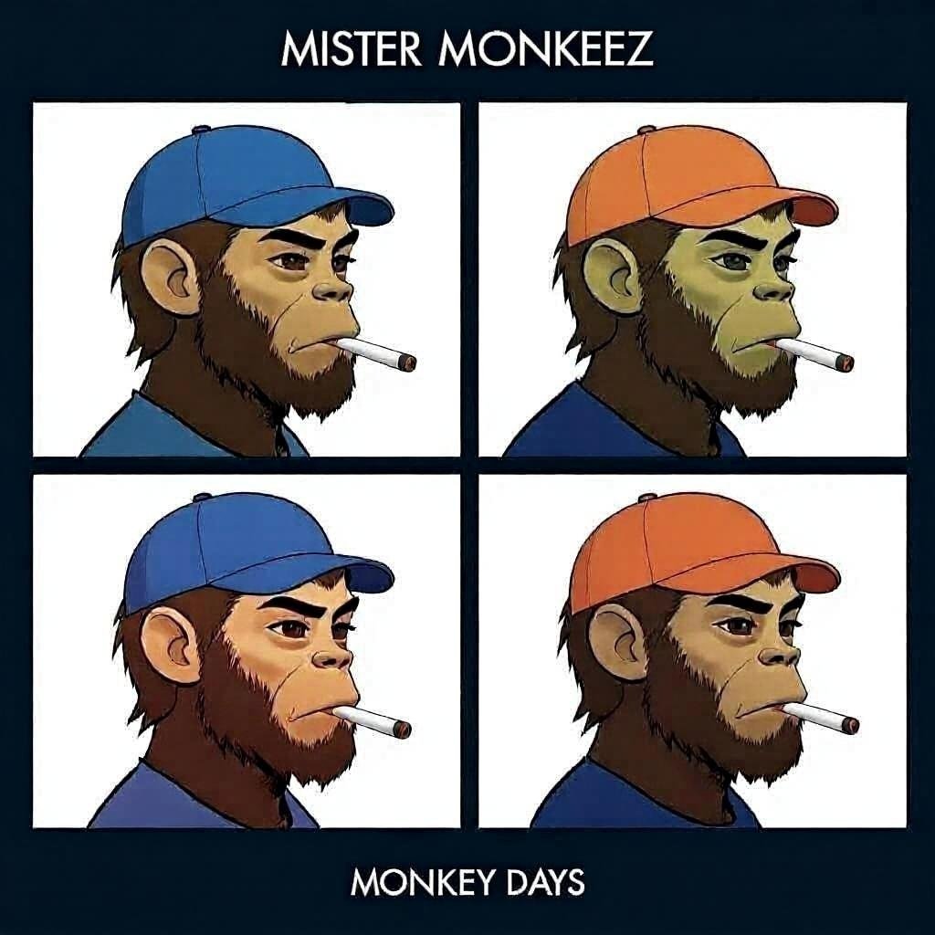 MONKEY DAYS (2005)

FUN STORY, PALS, DAMON ALBARN STOLE THIS IDEA FROM ME AFTER CLAIMING THAT I WAS TOO ENVIRONMENTALLY UNFRIENDLY, I ASSUME BECAUSE OF MY FARTING, WHICH IS A MEDICAL CONDITION, NOT SOMETHING TO MAKE FUN OF. I STILL LOVE YOU THOUGH PAL.