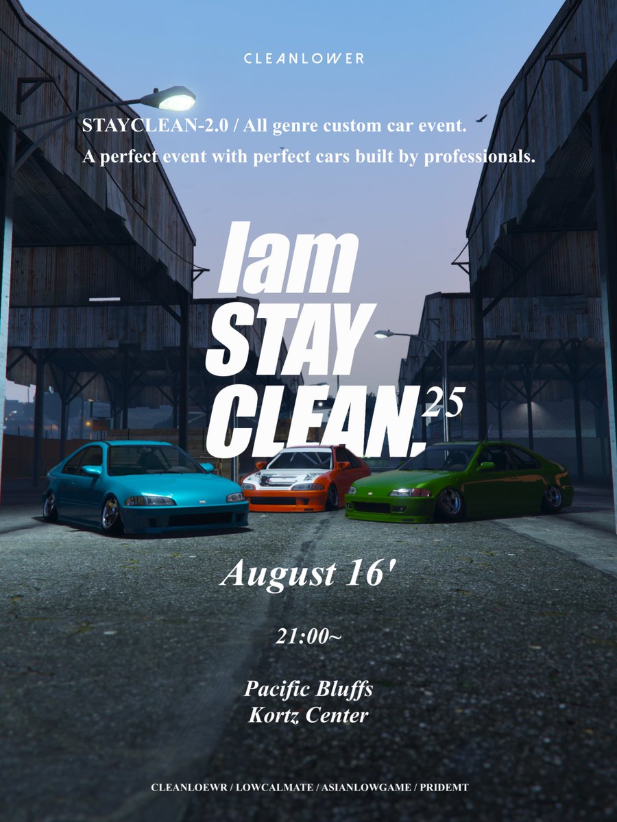 LowcalMate220's tweet photo. #IAMSTAYCLEAN Vol.2
โป2025 8,16 time 21:00 <ๆฅ็จๅคๆดใฎๅฏ่ฝๆงใใ.โป
Allgenre 3cars
Entry start 7.20>>>deadline 8.10...
Entry DM>@cleanlower only
#LowcalMate #CLEANLOWER
ใชใผใซใธใฃใณใซ 3ๅฐใพใง
ใจใณใใชใผใฏๆฌๆฅใใ8ๆ10ๆฅใพใง
CLEANLOWERๅ
ฌๅผใขใซใฆใณใใฎDMใพใง https://t.co/SlPT7rOe9q