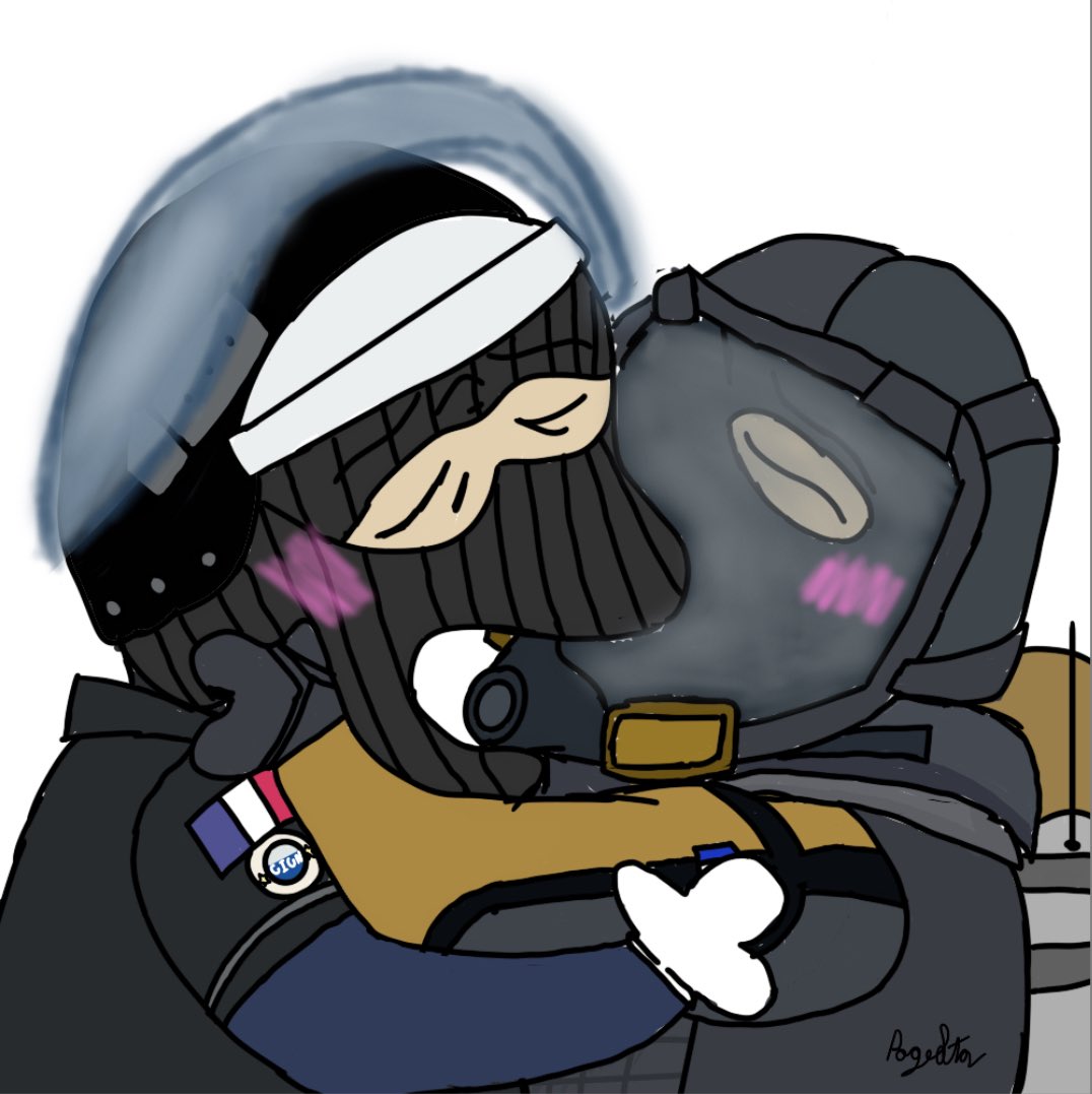 RageStarboyy's tweet image. Something a while back that my buddy @Chocolate_0reo wanted me to draw for him 😭🙏 #digitalart #RainbowSixSiege #french #artmoots #moots