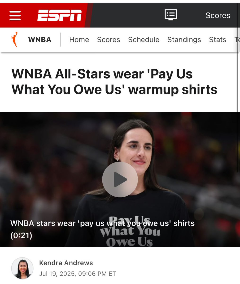 HistoryDean's tweet image. The WNBA lost $40 million last year. It’s still a growing. Do the players want to be sent bills until the league can turn a profit?