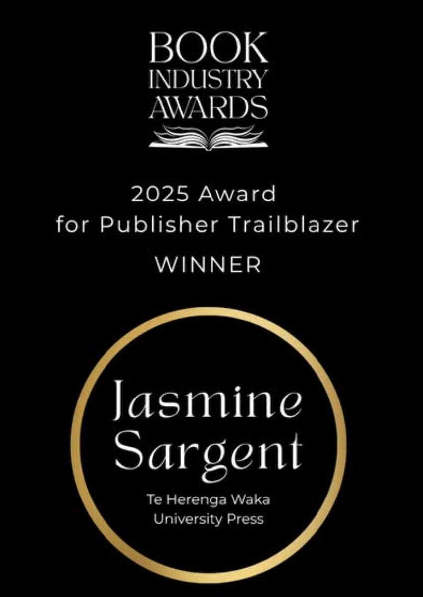 We're SO proud that our Editor (Māori) Jasmine Sargent was recognised as a publisher trailblazer at the Book Industry Awards last night! 🎉