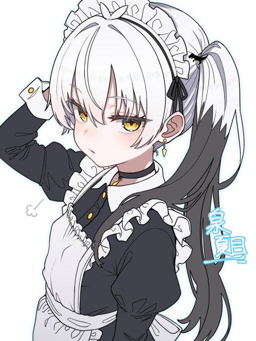 よそのこ 泉夏目ちゃん メイド服のお絵 