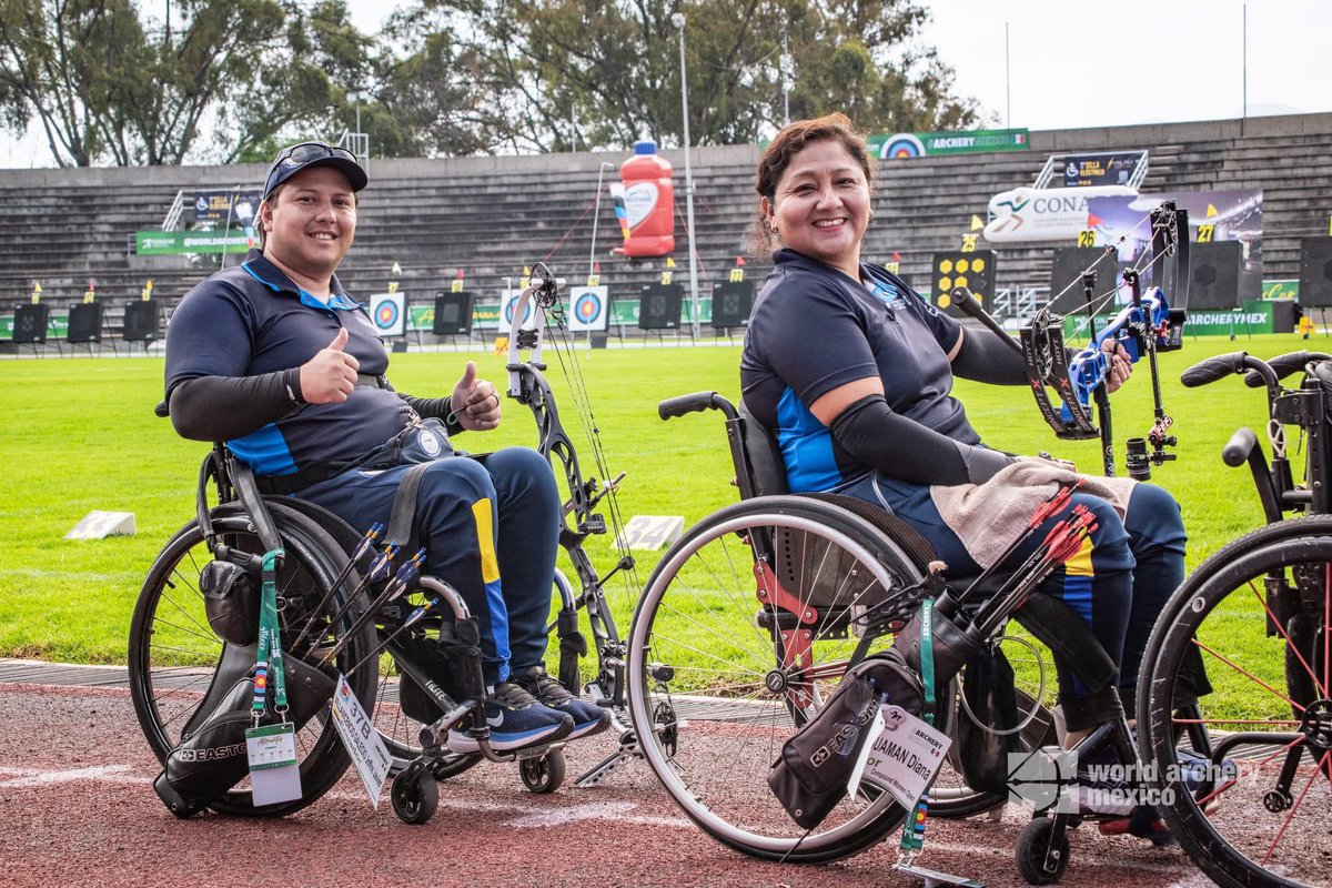 #Morelia2025 🇲🇽

Diana Gonzabay y Joffre Villavicencio, tuvieron una destacada participación en el “Americas Para-Archery Cup Leg 1”, luego de alcanzar los cuartos de final del certamen, y caer por un marcador de 141 a 145 🇺🇸 en la modalidad de arco compuesto por parejas mixto.