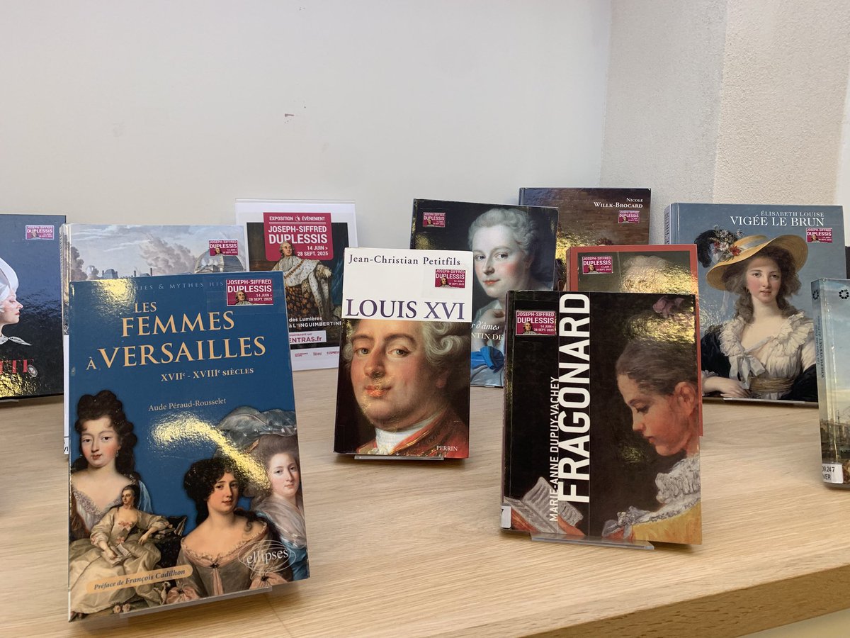 JeanTorrandell's tweet photo. Venez découvrir à la bibliothèque multimédia de Carpentras la sélection de documents sur « DUPLESSIS ET LE SIÈCLE DES LUMIÈRES » pour préparer ou poursuivre votre visite de :
« Duplessis (1725-1802) - L’art de peindre la vie »
Exposition temporaire du 14 juin au 28 septembre 2025 https://t.co/VElJZBDeSY