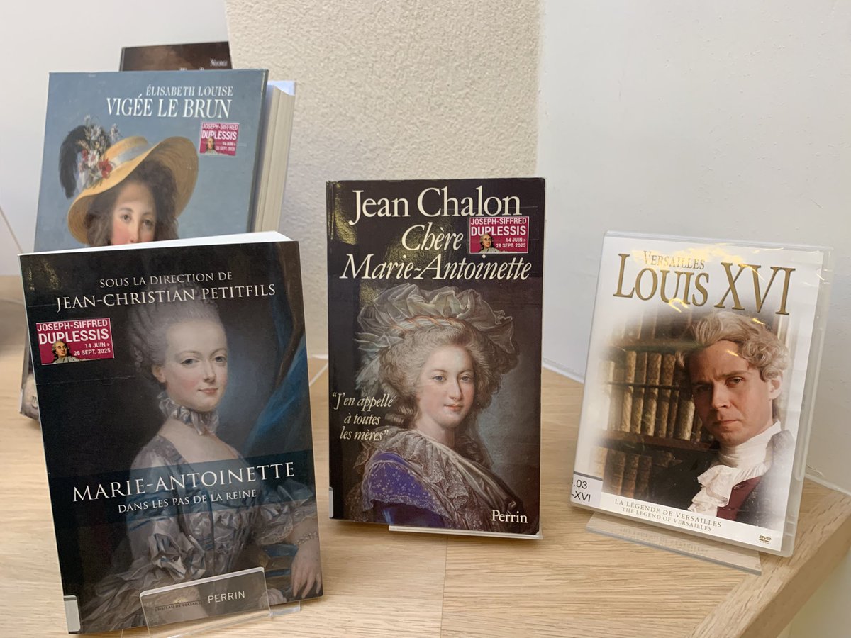 JeanTorrandell's tweet photo. Venez découvrir à la bibliothèque multimédia de Carpentras la sélection de documents sur « DUPLESSIS ET LE SIÈCLE DES LUMIÈRES » pour préparer ou poursuivre votre visite de :
« Duplessis (1725-1802) - L’art de peindre la vie »
Exposition temporaire du 14 juin au 28 septembre 2025 https://t.co/VElJZBDeSY