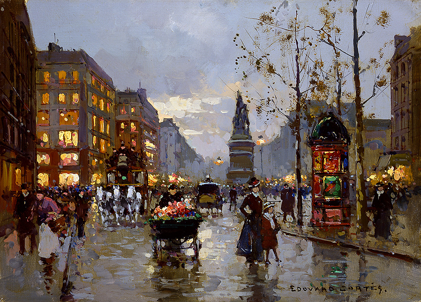 ArtistCortes's tweet image. Place de la Republique, Clichi wikiart.org/en/edouard-cor…