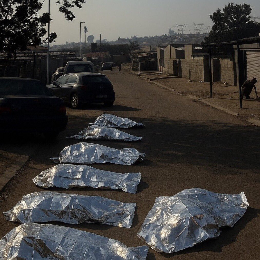 Brettbenraphael's tweet image. Gaza, Syria, Nigeria...??? Oh wait, no, it's the remnants of the Pretoria tavern massacre on Nelson Mandela day...blink, as it doesn't count for much here