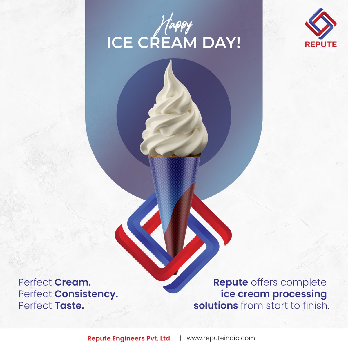 Repute_India's tweet image. Happy Ice Cream Day! 

From perfect cream to perfect consistency,
Repute ensures the perfect taste in every scoop.
With complete ice cream processing solutions from start to finish

#IceCreamDay #ReputeEngineers #IceCreamProcessing #DairySolutions #FoodProcessingTechnology