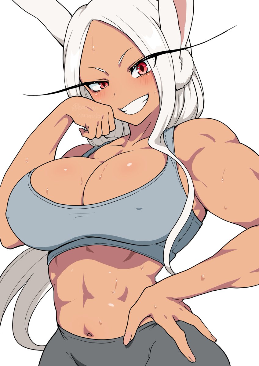 #筋肉娘 #musclegirl #イラスト　
ミルコさん
