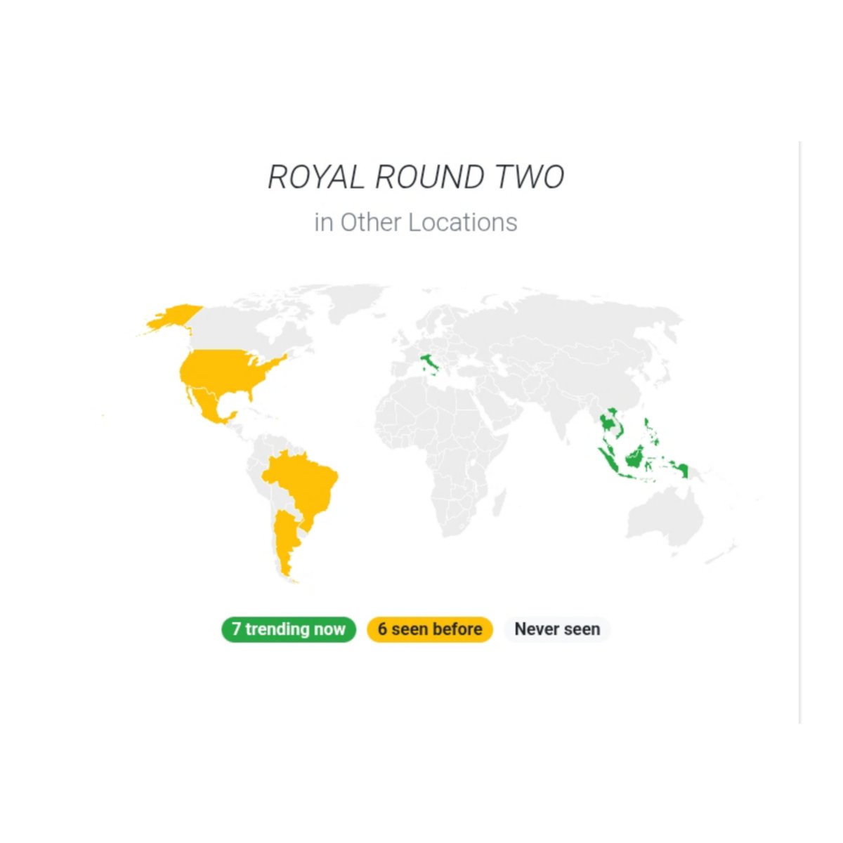 ROYAL ROUND TWO was trending topic in 12 countries and Worldwide on X. 

#TheNextPrinceEP12
#ZeeNuNew