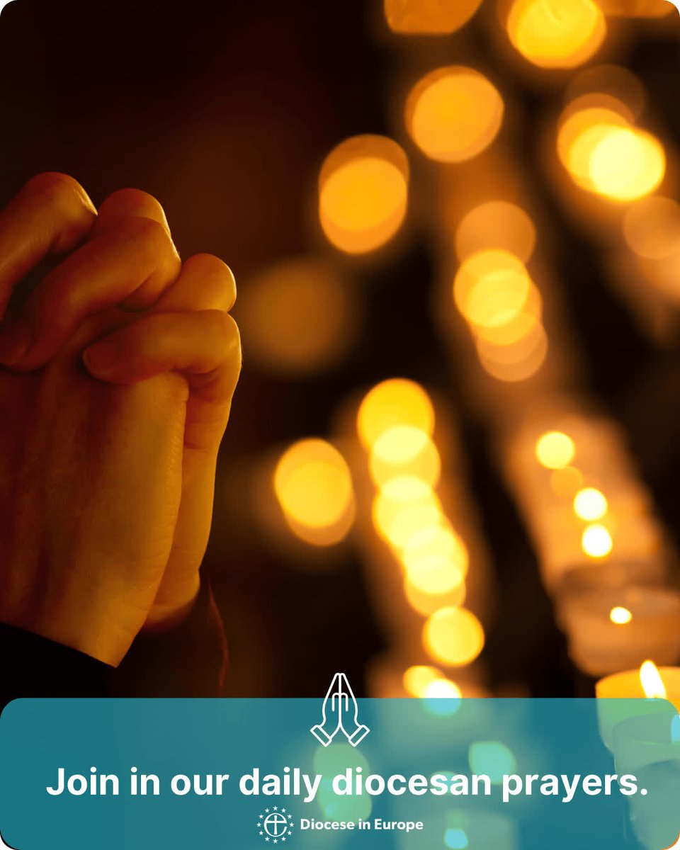 We invite you to join us in our daily diocesan prayers.
Pray for the Spanish Episcopal Reformed Church &amp; for the Evangelical Lutheran Church of Finland. 
Diocesan Office in London: Safeguarding team and for our care for children and vulnerable adults in all our chaplaincies.