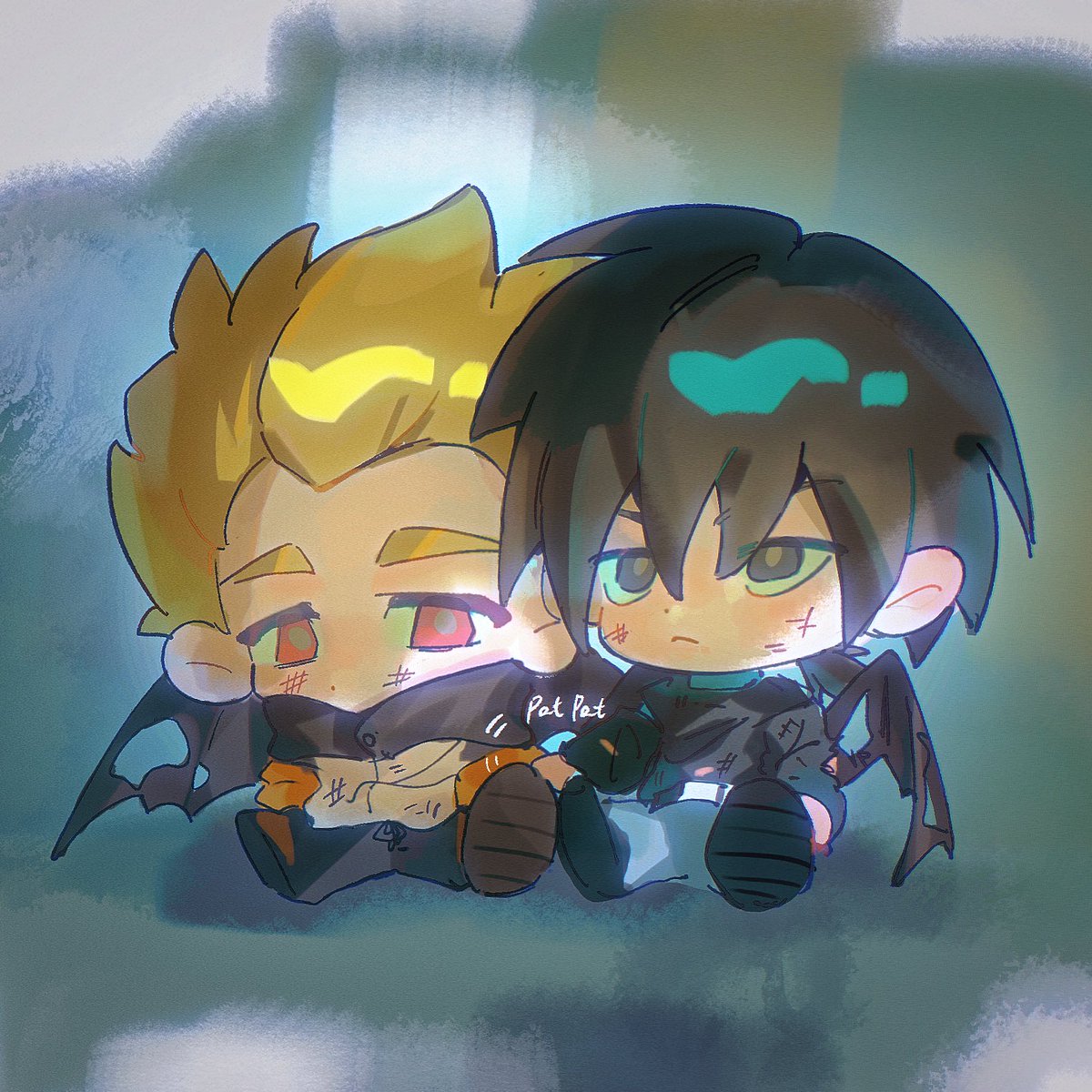 #罗小黑战记2 最喜欢的一幕…小甲乙…辛苦了两位萌萌的小蝙蝠侠