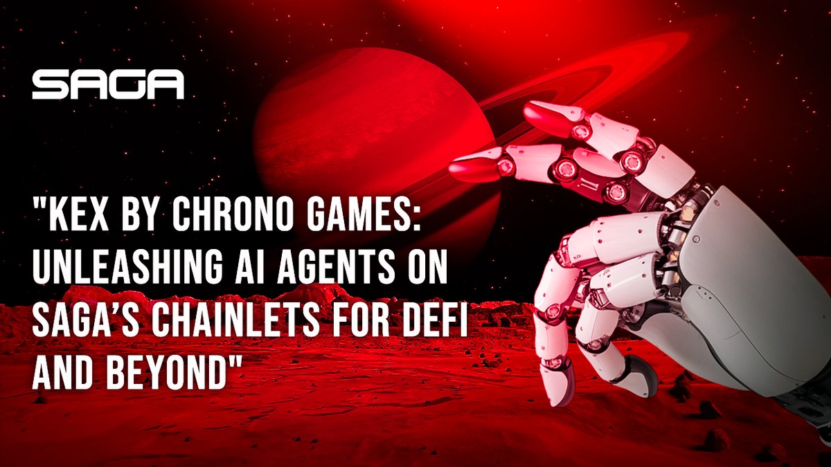 KEX by Chrono Games is live! The first AI Agent Launchpad on <a href="/Sagaxyz__/">Saga ⛋</a> chainlets gives agents true autonomy—persistent memory, scalable compute, DeFi access. Build, deploy, evolve. From game NPCs to DeFi strategies, KEX is where AI agents launch into the tokenized future.
