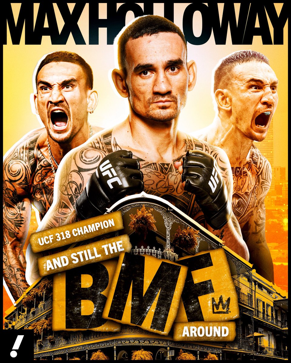 uncrownedcombat's tweet image. Max Holloway spoils Dustin Poirier’s retirement fight in New Orleans 😤 #UFC318