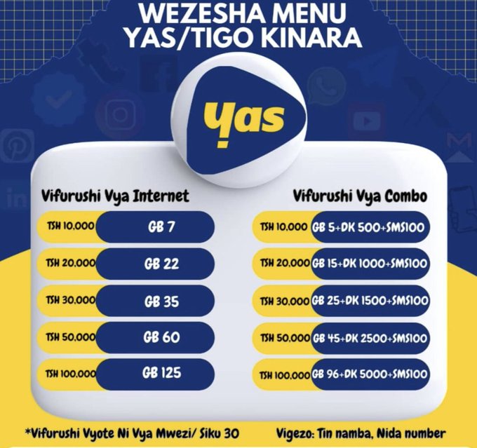 dyabala01's tweet image. Namna pekee utapunguza gharama za bando za INTERNET, DAKIKA na SMS ni kuwezesha laini yako 🌐

1. Yas Kinara Plus SME *148*44#

2. Vodacom SME  *150*00#

3. Yas post paid bundles *150*01#

Karibuni 🙏

MAWASILIANO☎️

Piga: 0734806383
Whatsapp: 0678231552

🚨Fungua comments 🧵👇