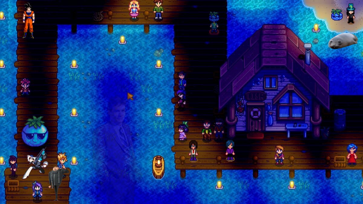 FeloniousFarm's tweet image. Here at Felonious Farm™ we love how despicable the dance of moonlight jelly is! The jellyfishes were dancing quite well! We can't wait for the next festival! See you all next Stardew Saturday!