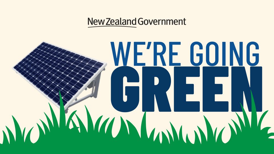 🌻 The Government of New Zealand is pleased to announce that new construction on Parliament House, Government House, and Premier House will incorporate green energy sources and be more cost-effective—saving money by going green.