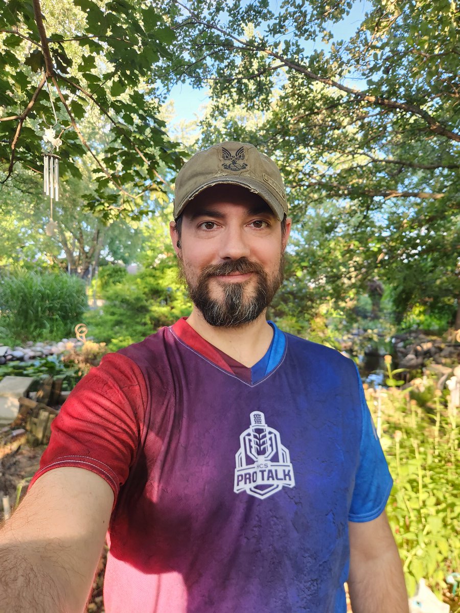 GameCrazyJohn's tweet photo. Got my @HCSProTalk jersey in today!  Designed by @JorelBlu.  The colors go crazy in sunlight!  If you get the # reference. . . "Tucker did it!"
Can't wait to see so many people in SLC in less than 2 weeks! #hcs #halo #hcsprotalk https://t.co/sfGKFvsnWm