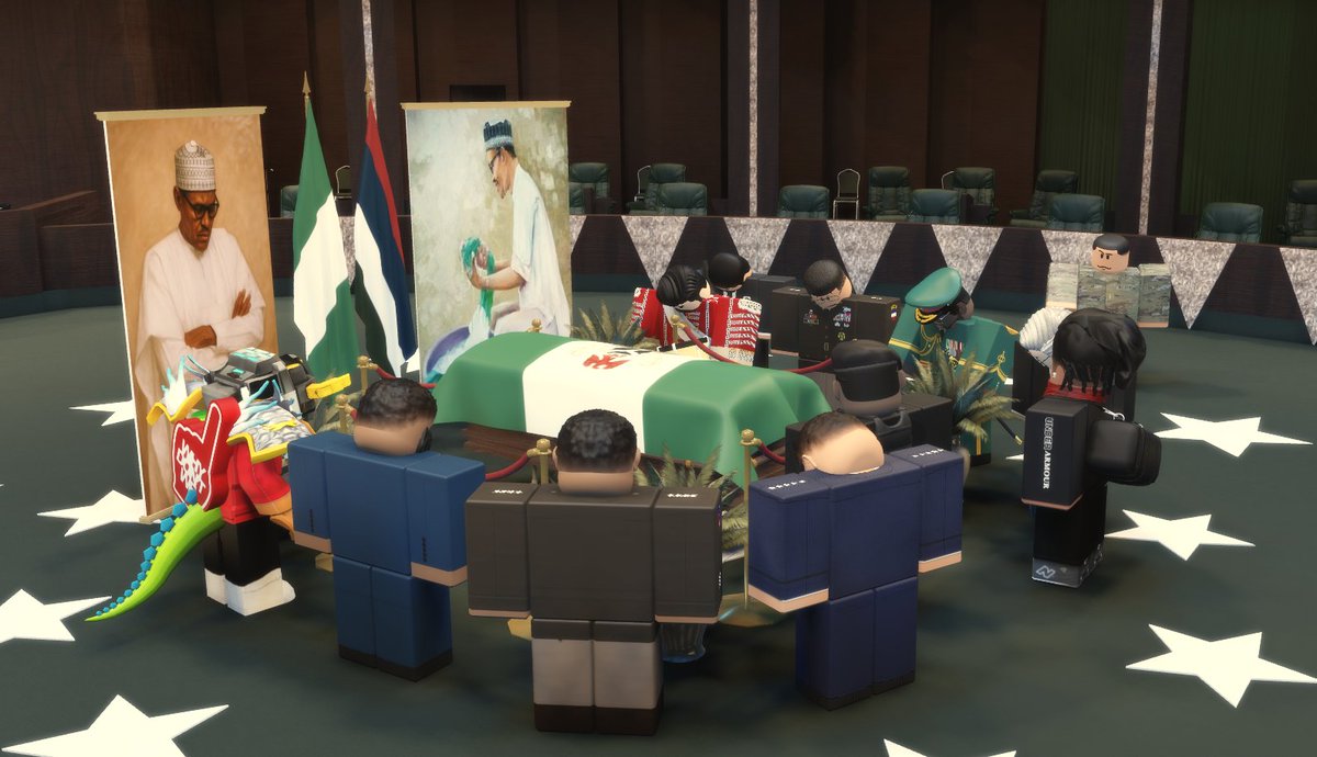 buharijuh's tweet photo. The Federal Republic of Nigeria (roblox) celebrated the life of His Excellency, Muhammadu Buhari. PMB's life of service and dedication has transformed millions of lives within the online community.

Long Live Buharism! @BashirAhmaad https://t.co/zJ9sOFHZcP
