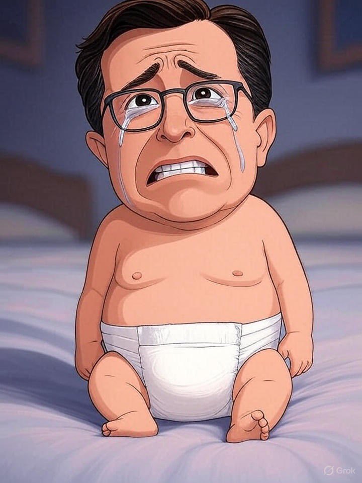 sa1ntandr3w's tweet image. Couldn’t be happier that @colbertlateshow will be off the air soon. Losing $40M a year has gotta be embarrassing. There was a time late night TV made fun of everybody but since @Letterman hung up his spurs its a leftist propaganda circlejerk. Good riddance shit for brains!