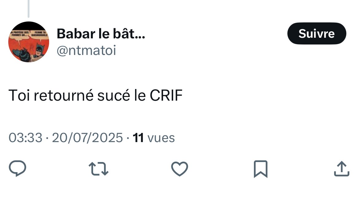 Toi, retourne sucer un Bescherelle.