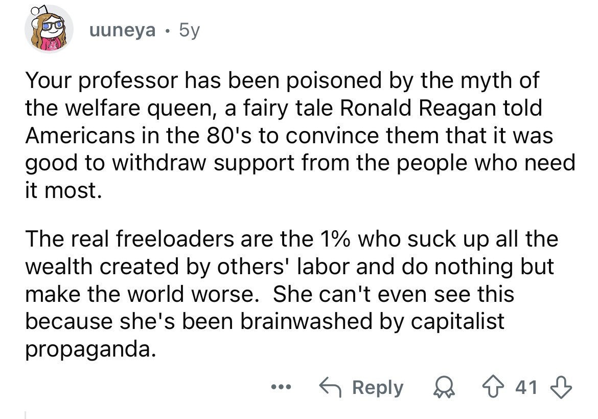 Sebastarian's tweet image. Found on r/Anarchy101 under a question about how anarchism would deal with the free rider problem.
I don't think this person is an anarchist or understands the free rider problem.