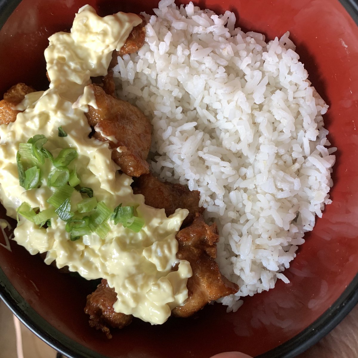 moeouw's tweet photo. chicken nanban by me &amp; pcr 🤭 https://t.co/vguG9prjSi