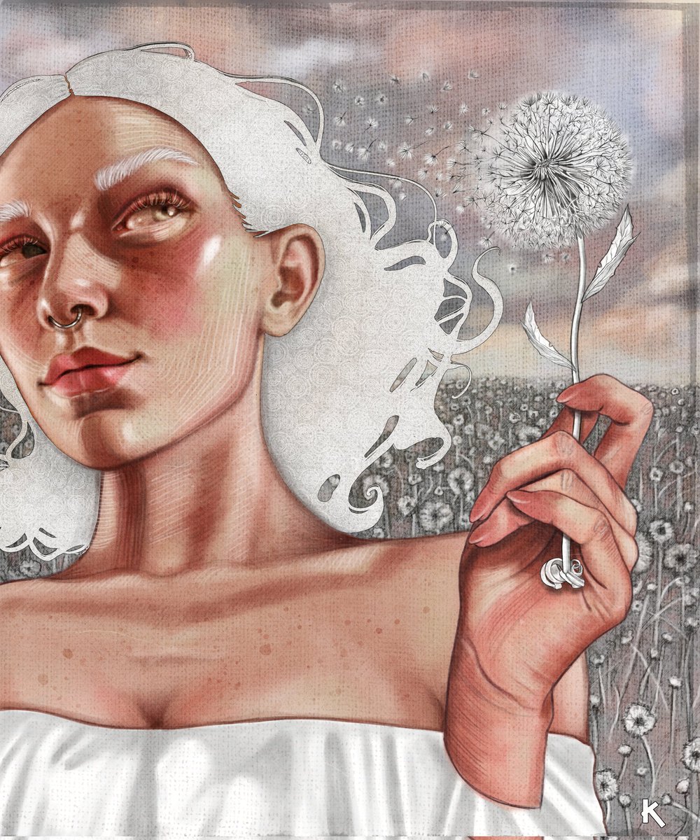 GM #NFTCommunity ☕
Happy Sunday🤍

"Dandelion of Hope"
on <a href="/objktcom/">objkt.com</a>